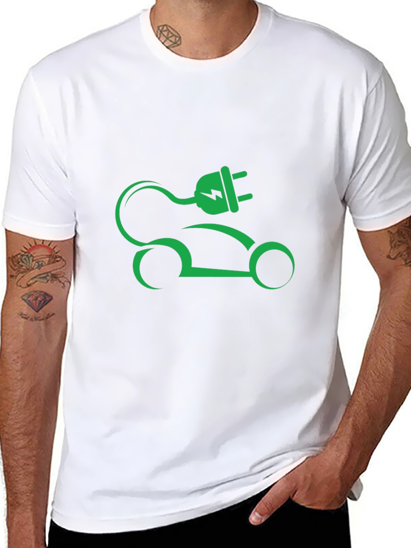 Electric Car T-Shirt - Green Energy