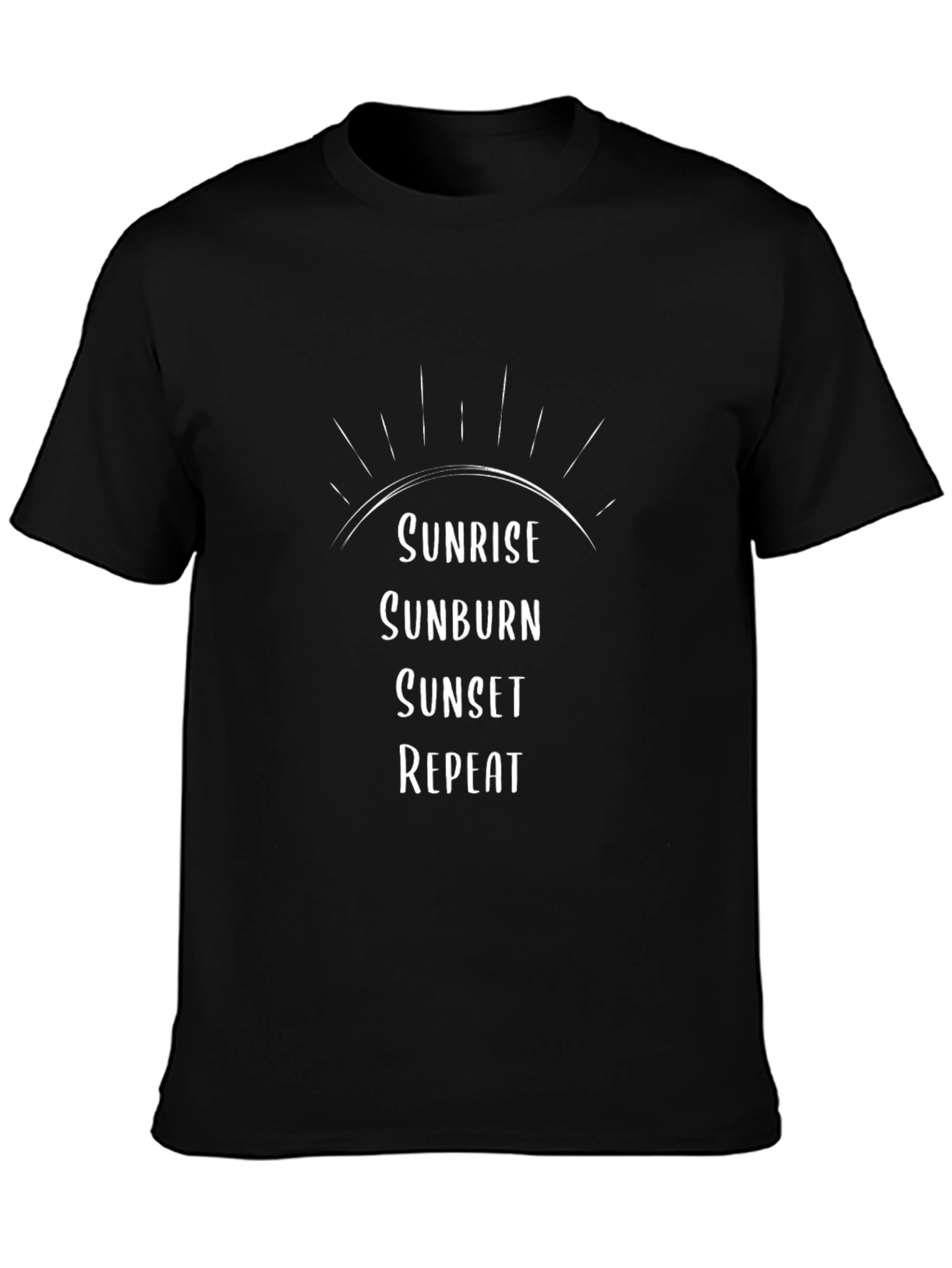 Sunrise Sunburn Sunset Repeat Graphic Tee