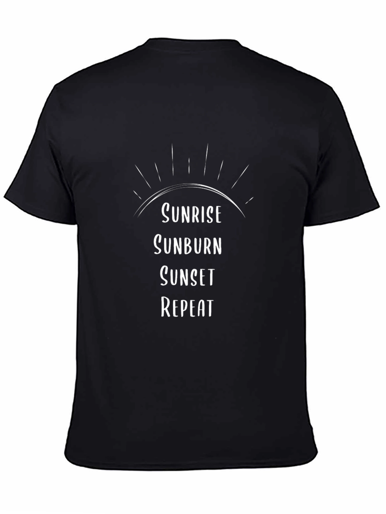 Sunrise Sunburn Sunset Repeat Graphic Tee