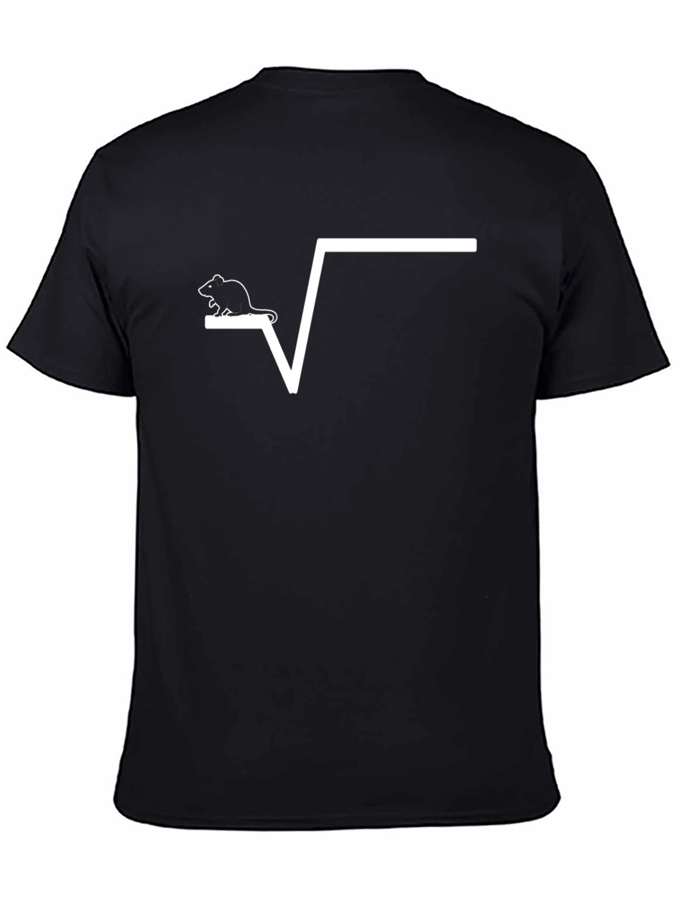 Math Humor T-Shirt - Square Root Rat