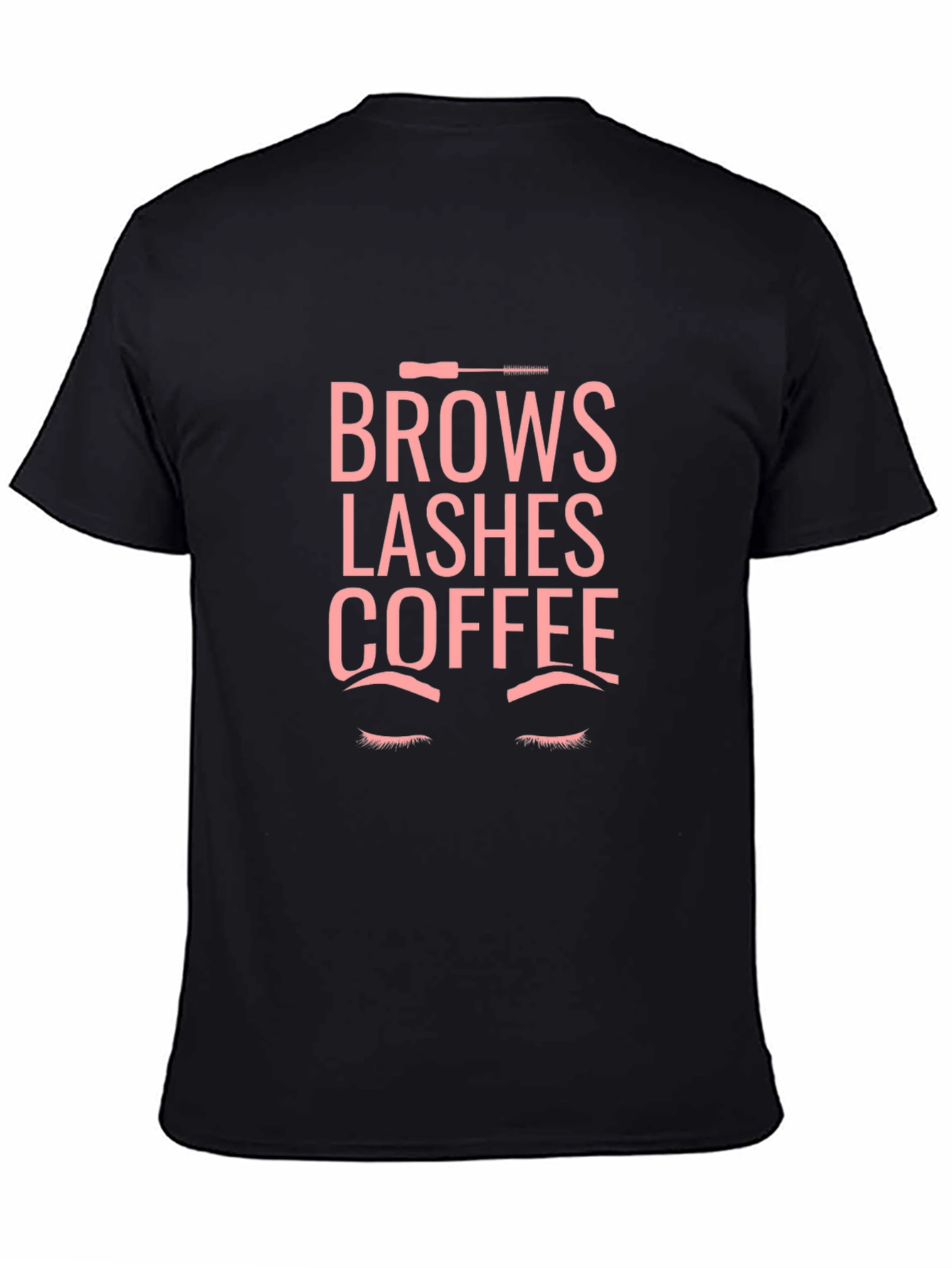 Brows Lashes Coffee Graphic Tee