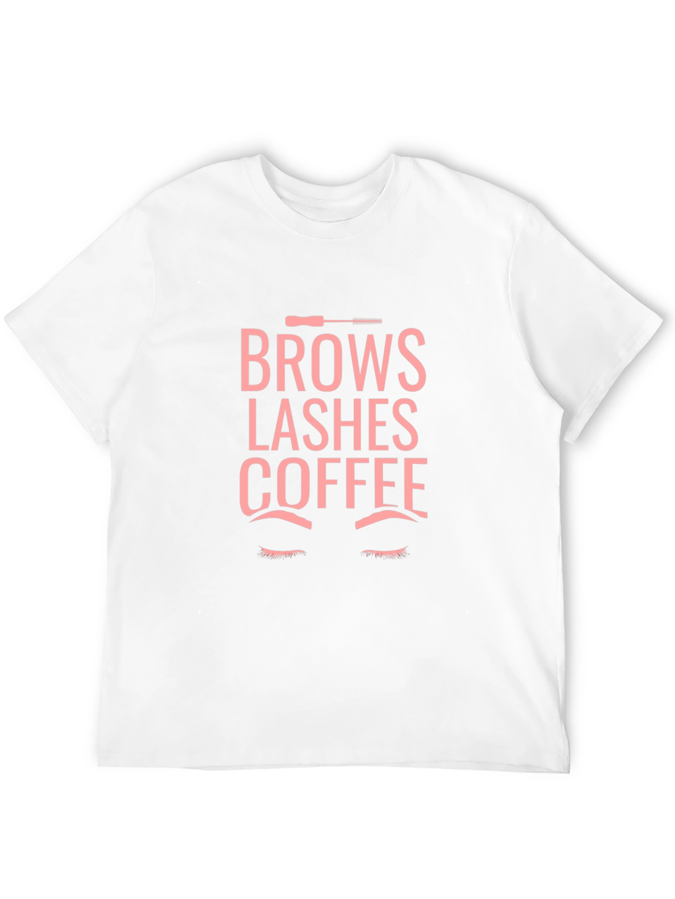 Brows Lashes Coffee Graphic Tee