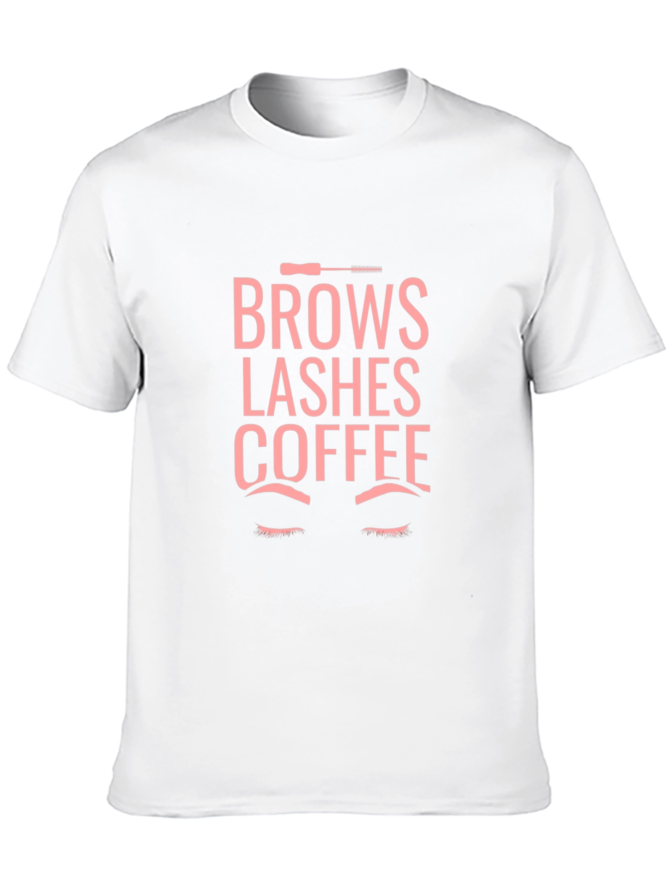Brows Lashes Coffee Graphic Tee