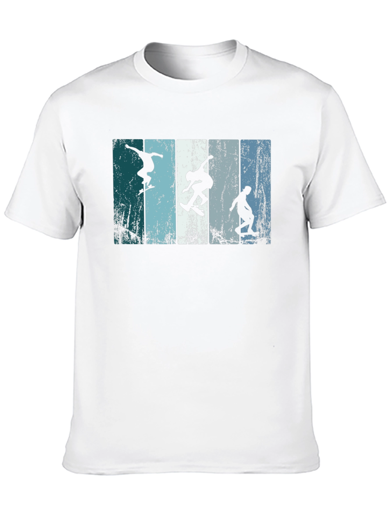 Skateboarder Silhouette Graphic Tee - Black