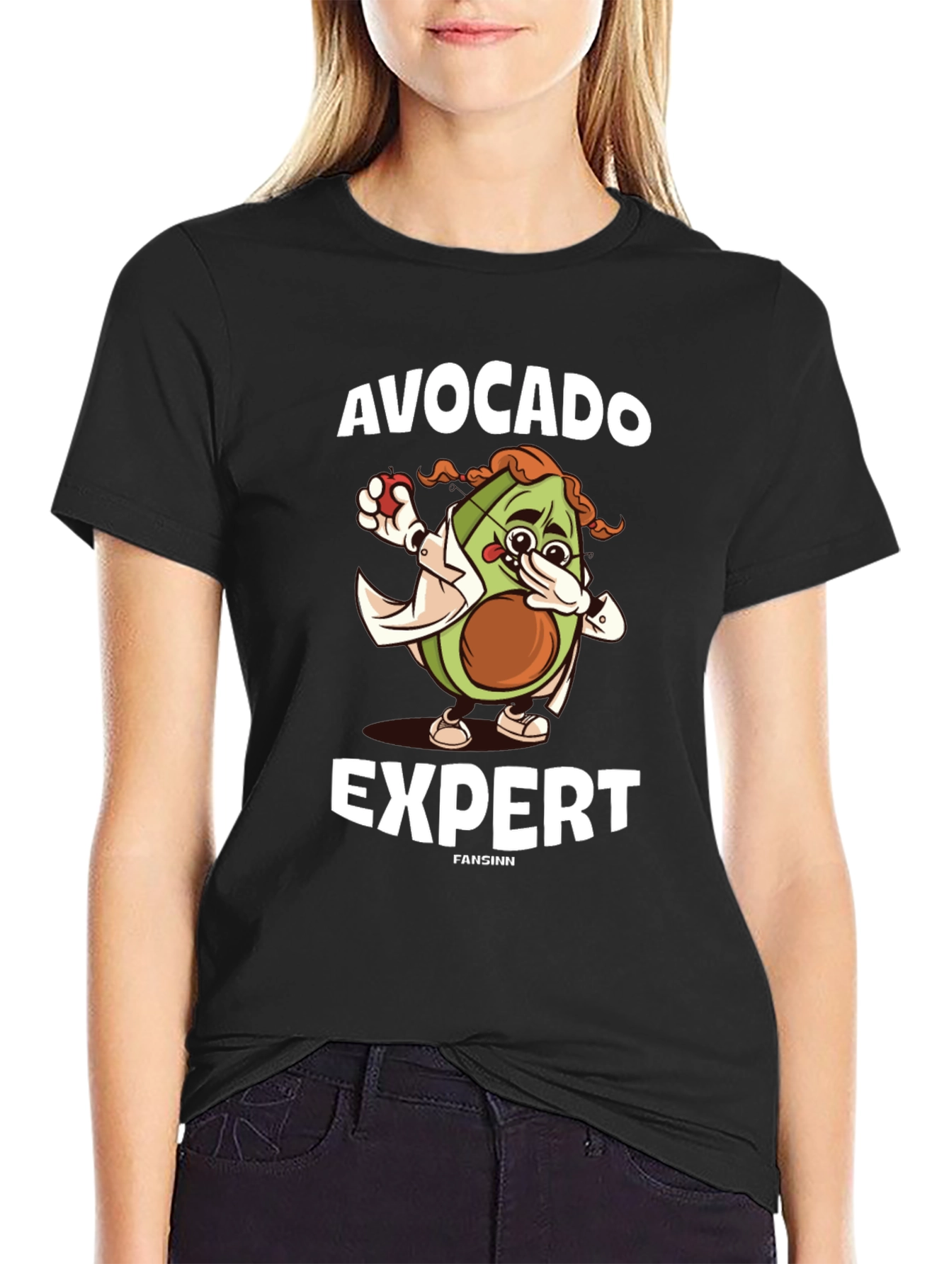 Avocado Expert Graphic T-Shirt - Unisex Cotton Tee
