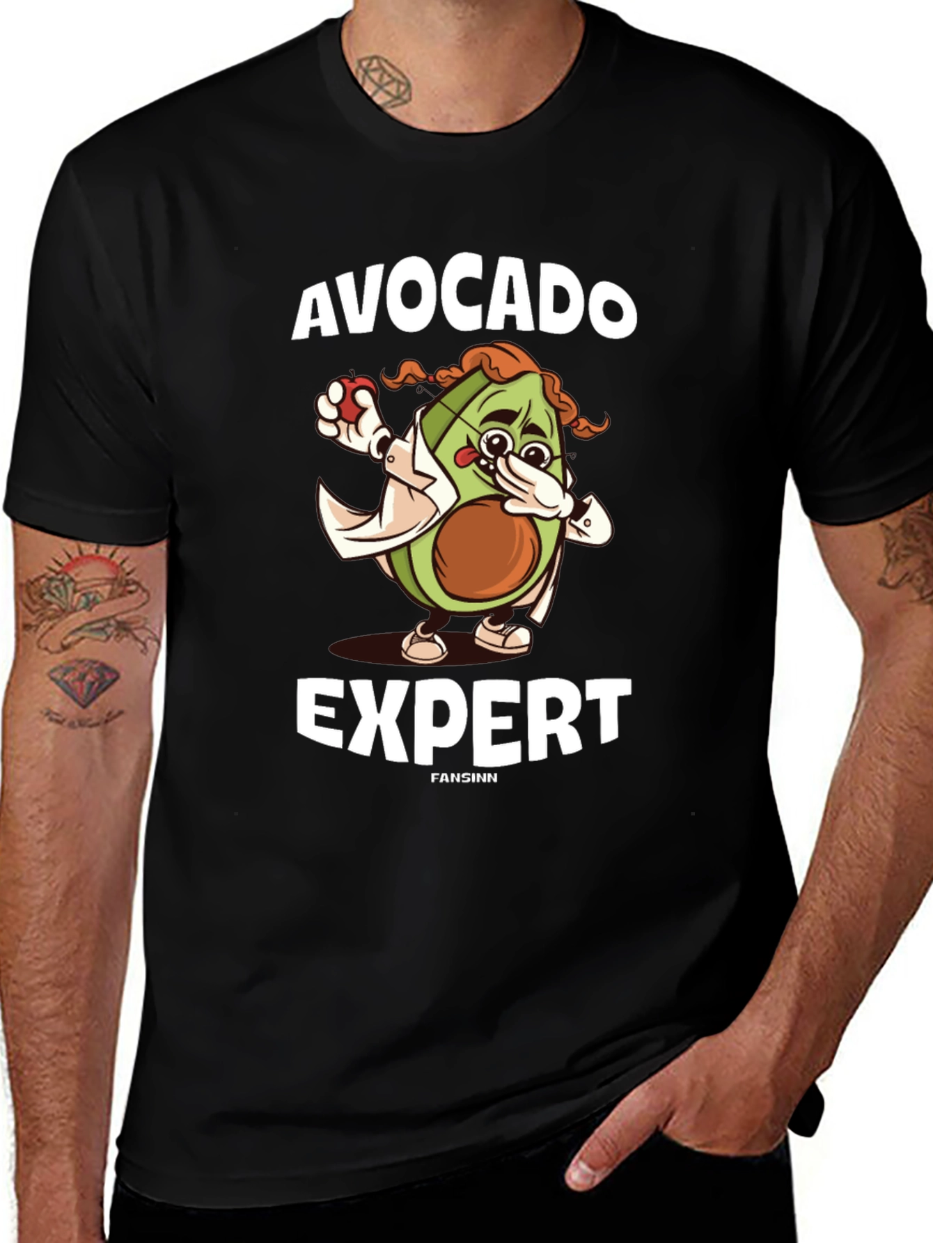 Avocado Expert Graphic T-Shirt - Unisex Cotton Tee