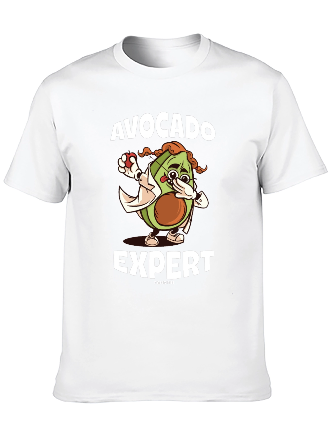 Avocado Expert Graphic T-Shirt - Unisex Cotton Tee