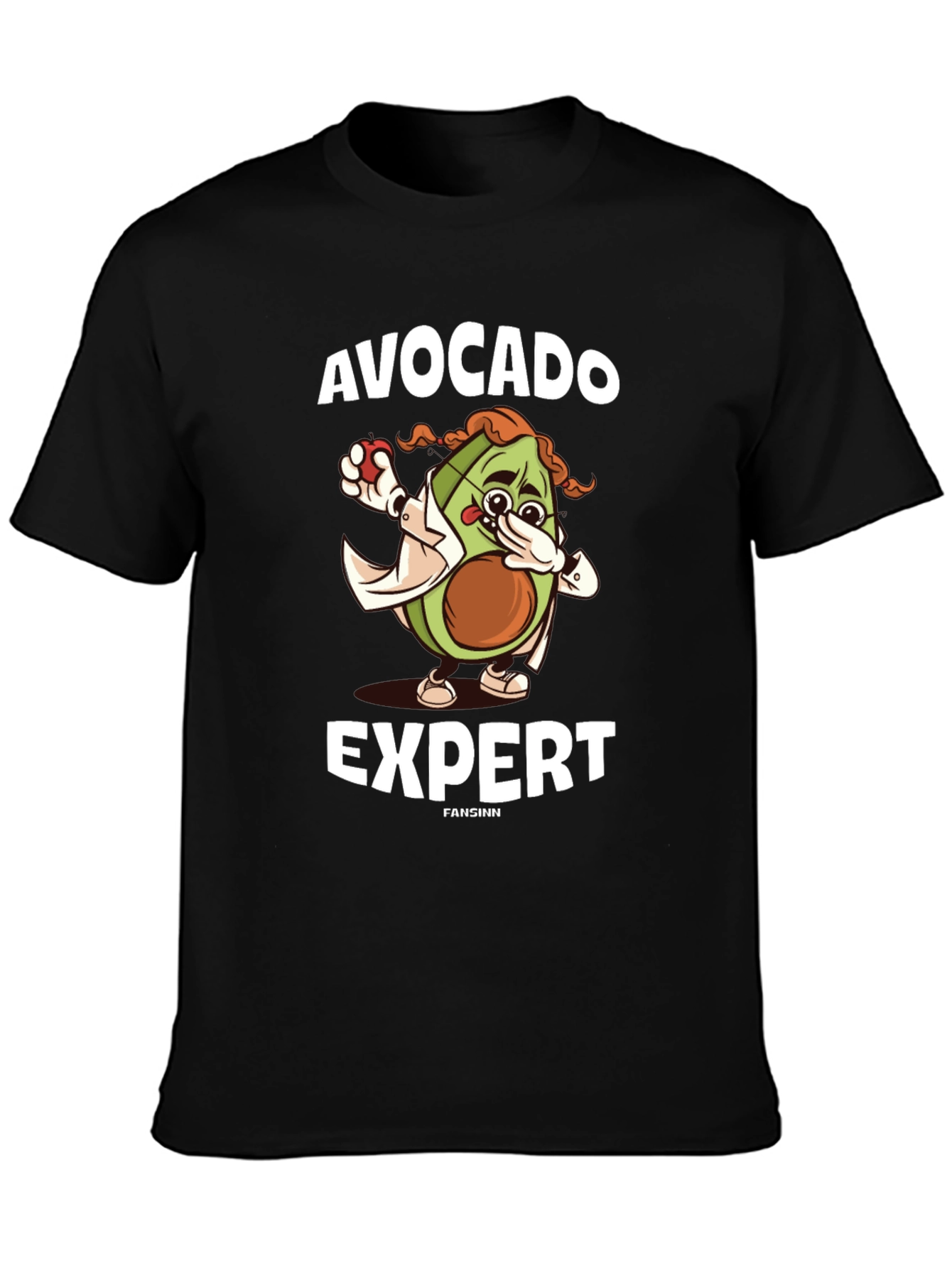 Avocado Expert Graphic T-Shirt - Unisex Cotton Tee