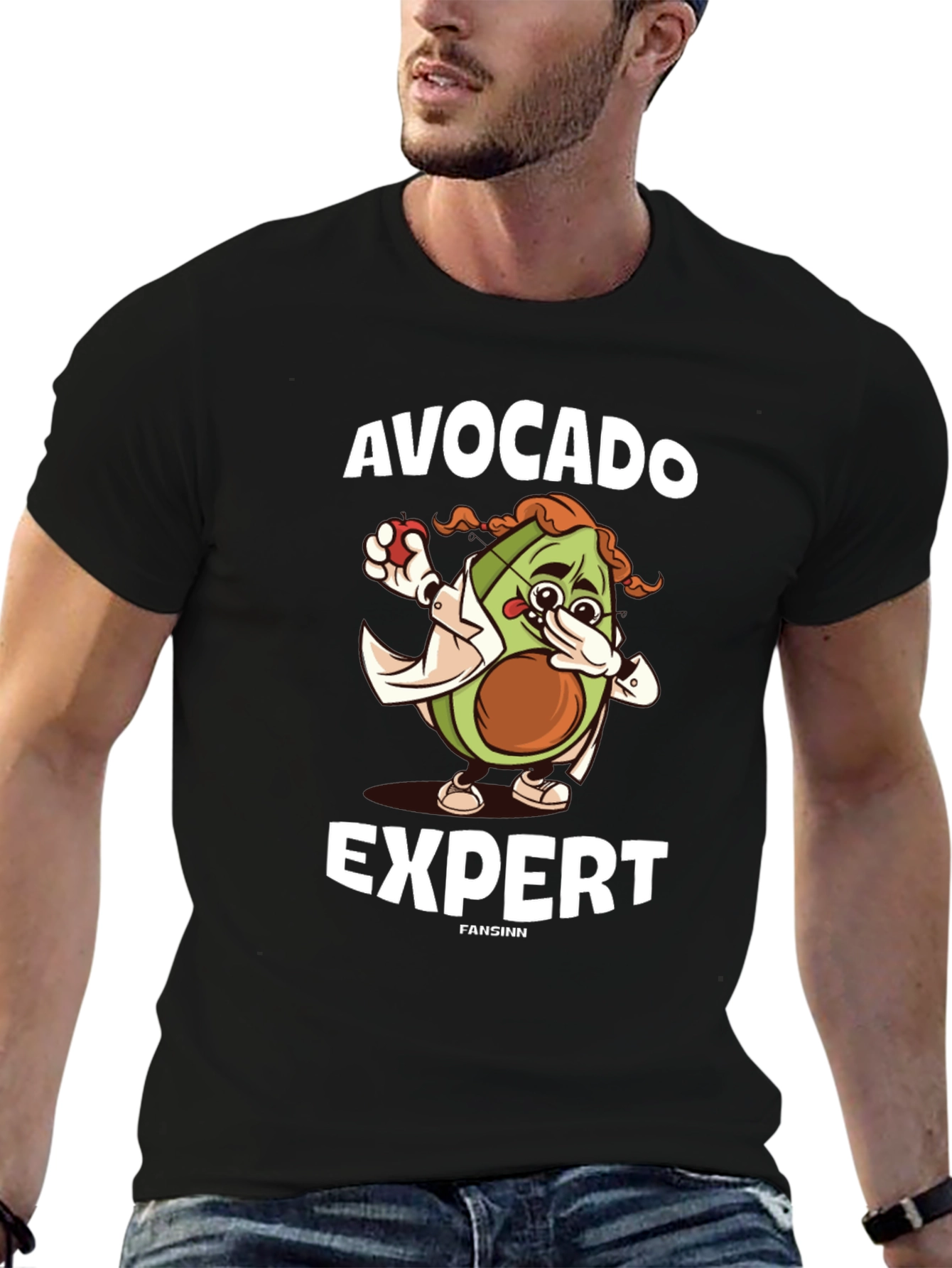 Avocado Expert Graphic T-Shirt - Unisex Cotton Tee