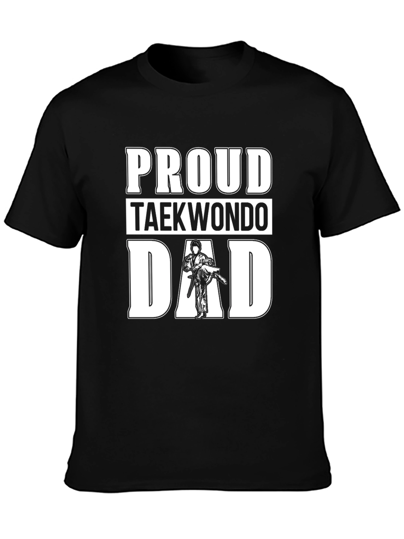 Proud Taekwondo Dad Graphic T-Shirt