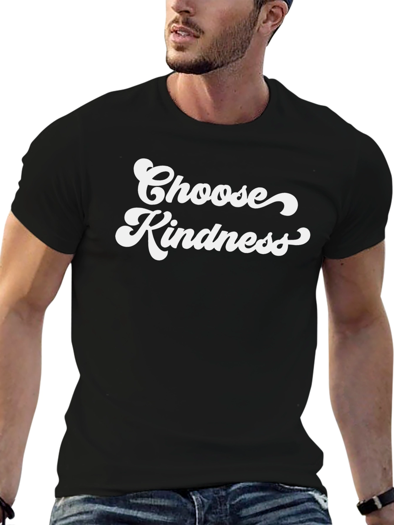 Choose Kindness Black Graphic T-Shirt