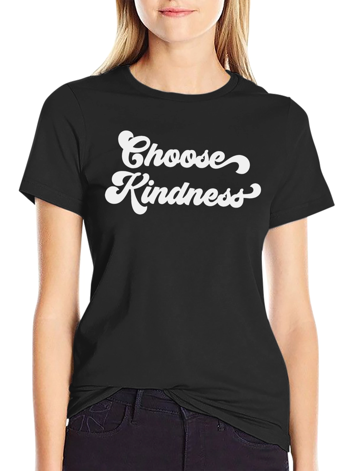 Choose Kindness Black Graphic T-Shirt