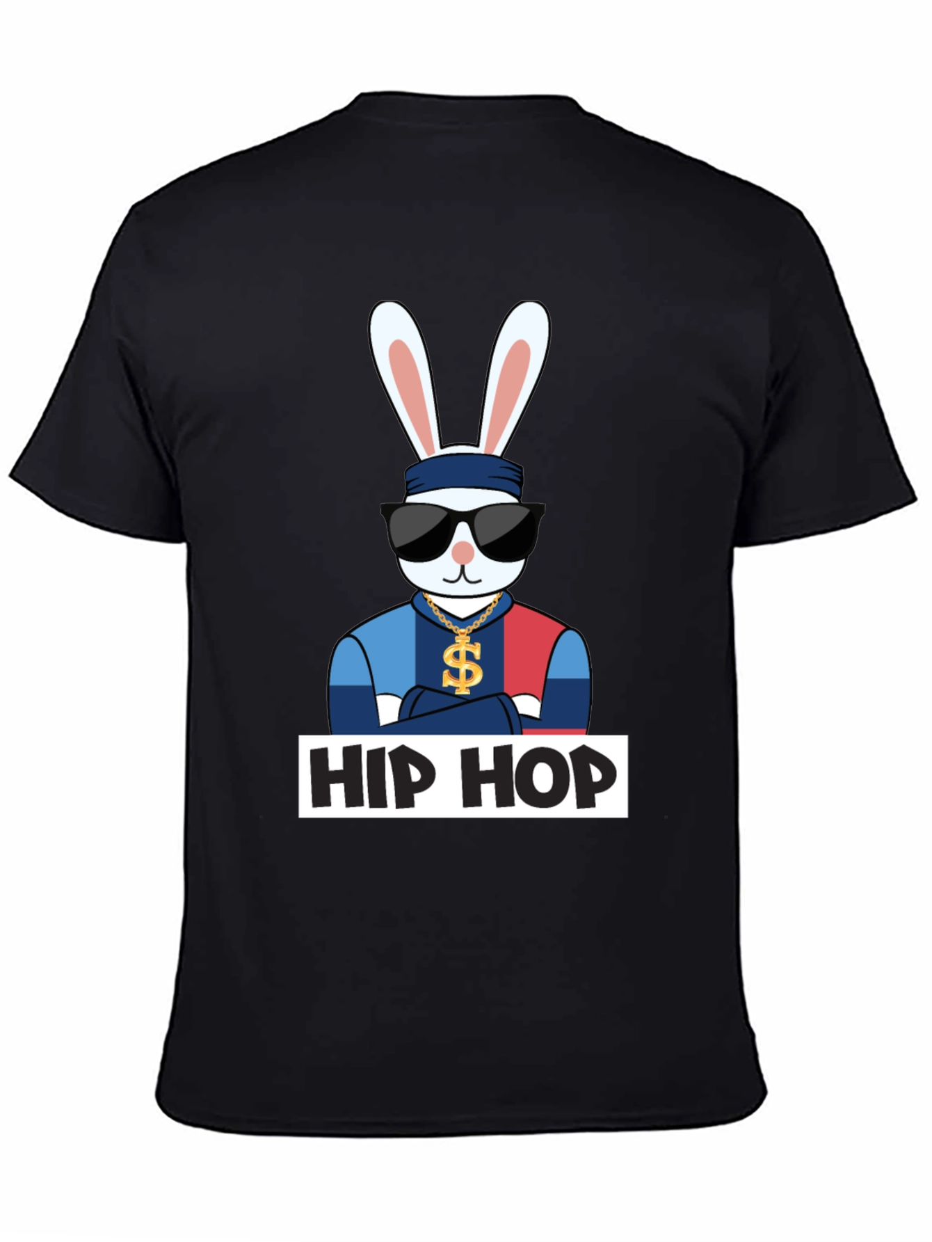 Hip Hop Rabbit Graphic T-Shirt