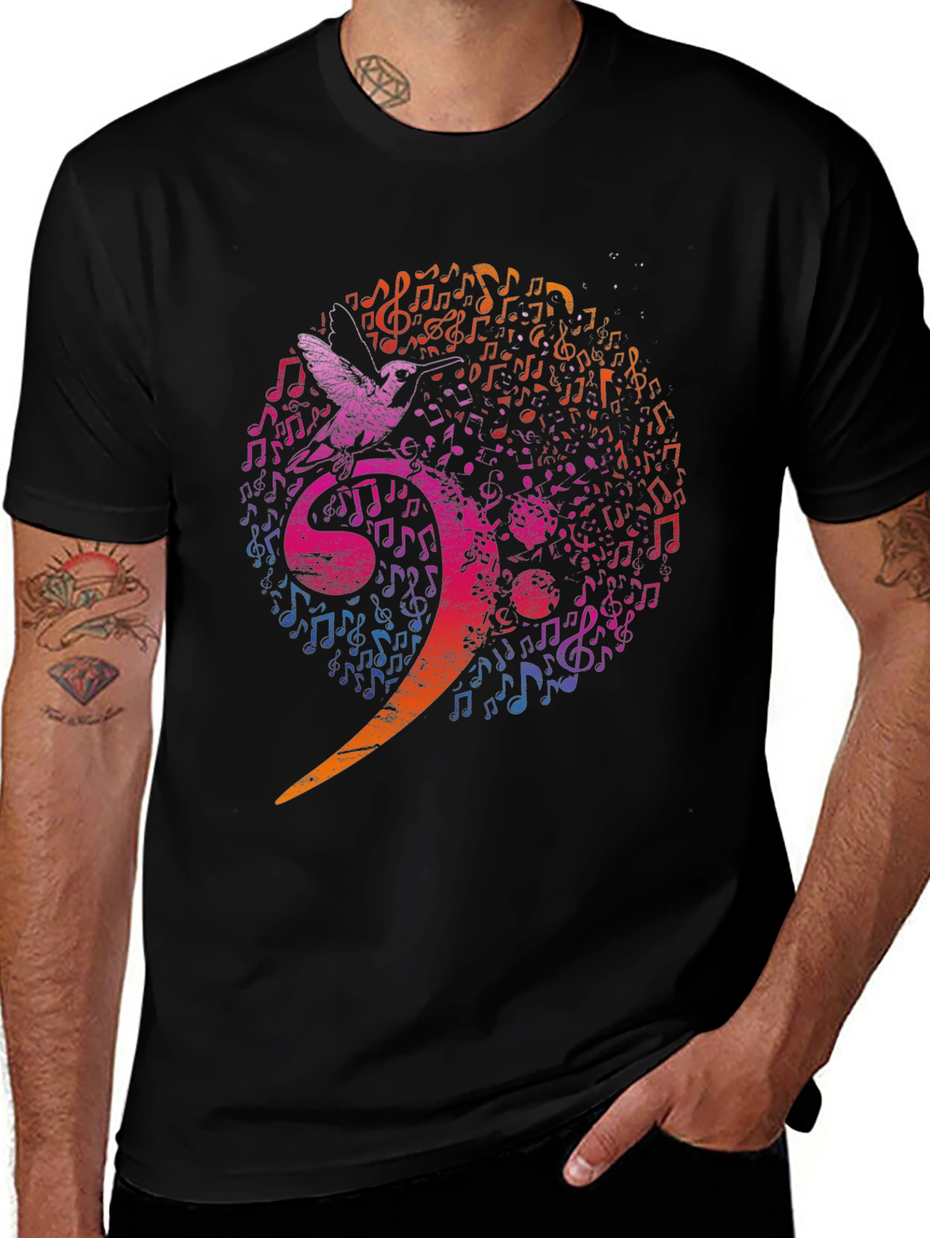 Musical Bird Graphic Tee