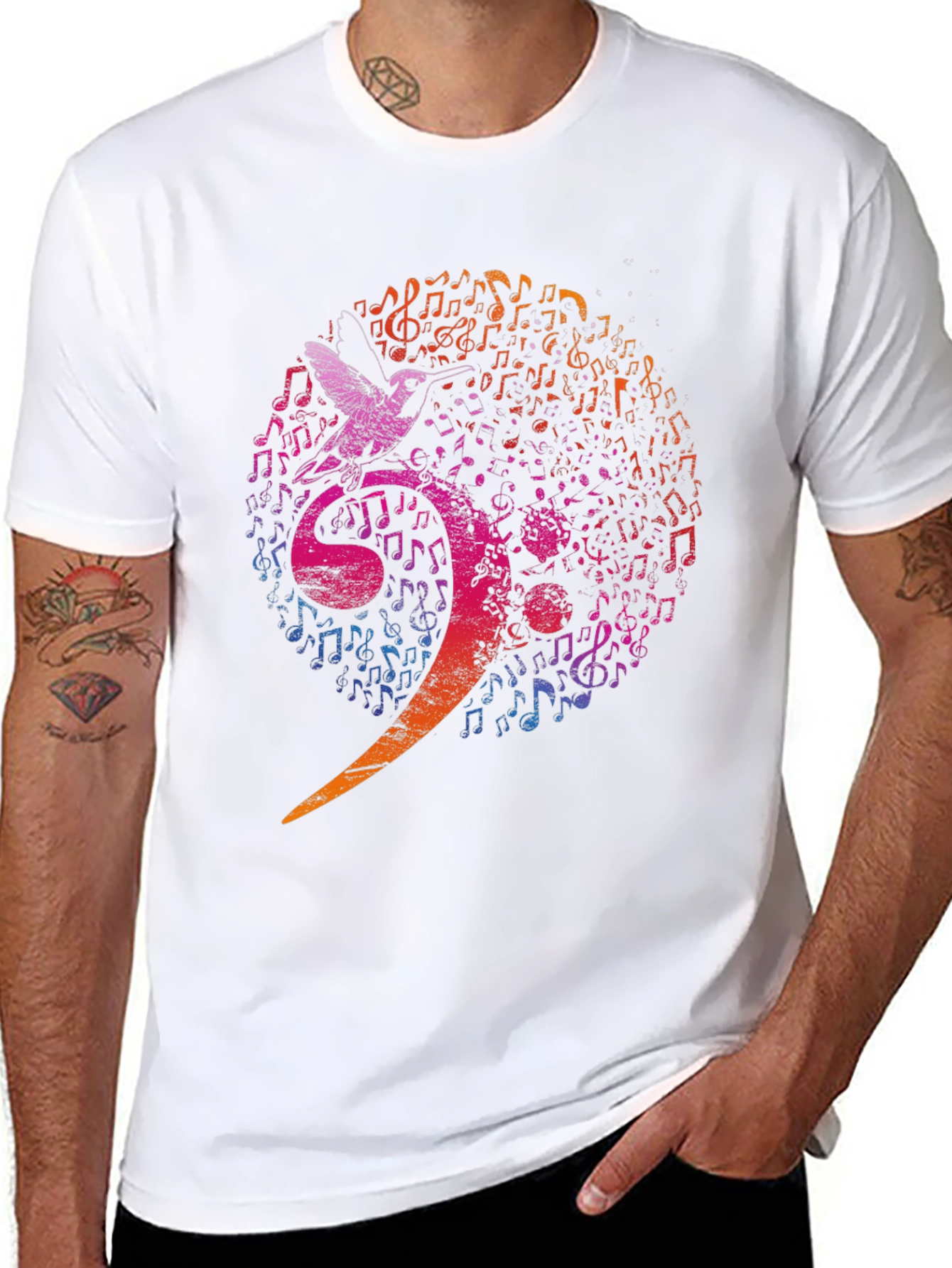 Musical Bird Graphic Tee