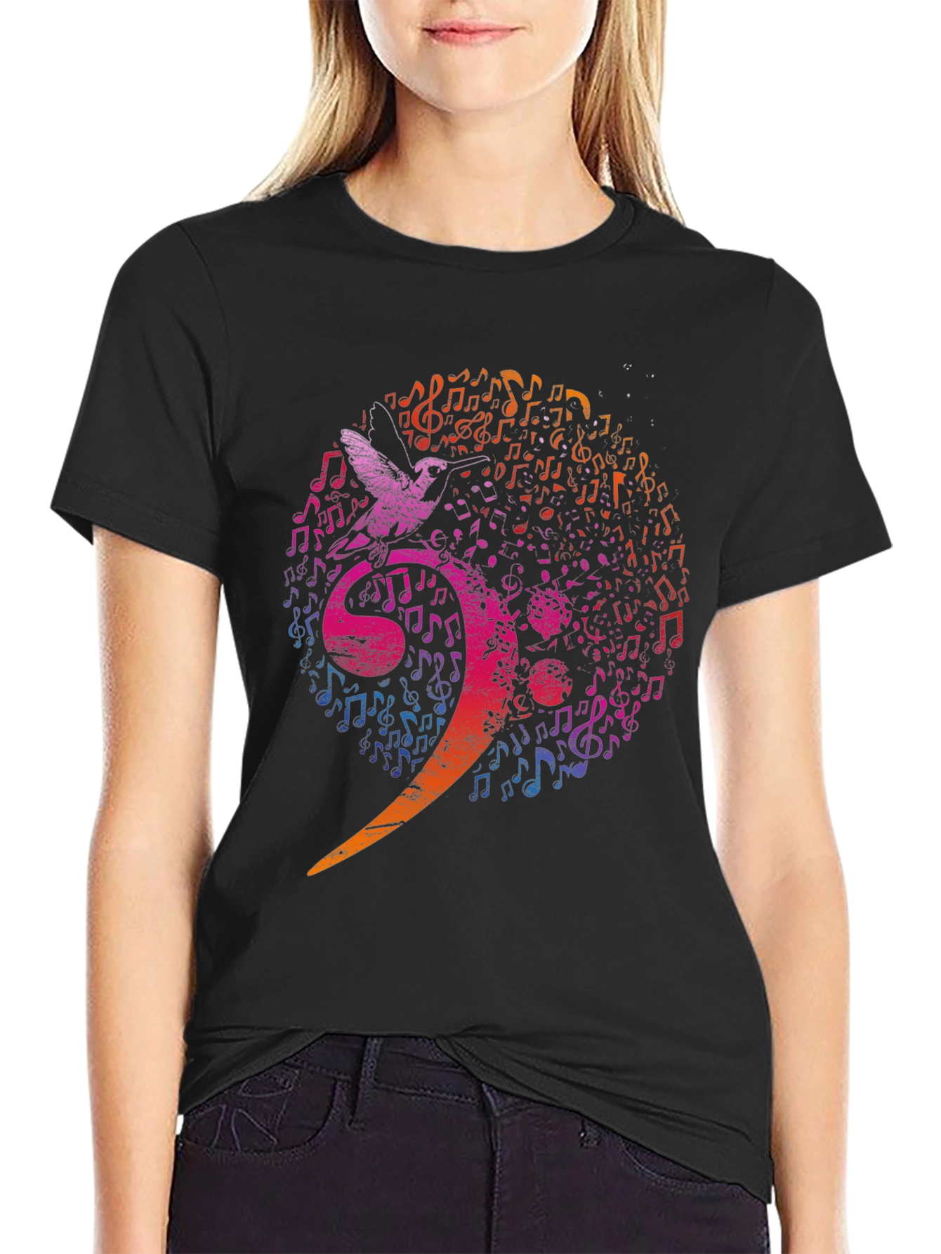 Musical Bird Graphic Tee