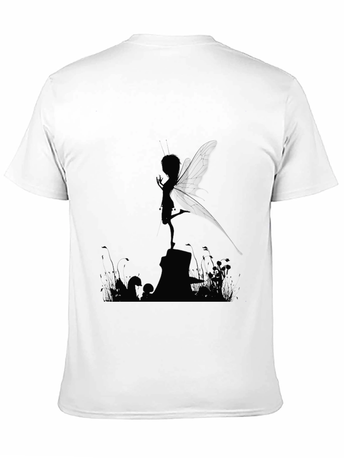 Mystic Fairy Silhouette Black T-Shirt