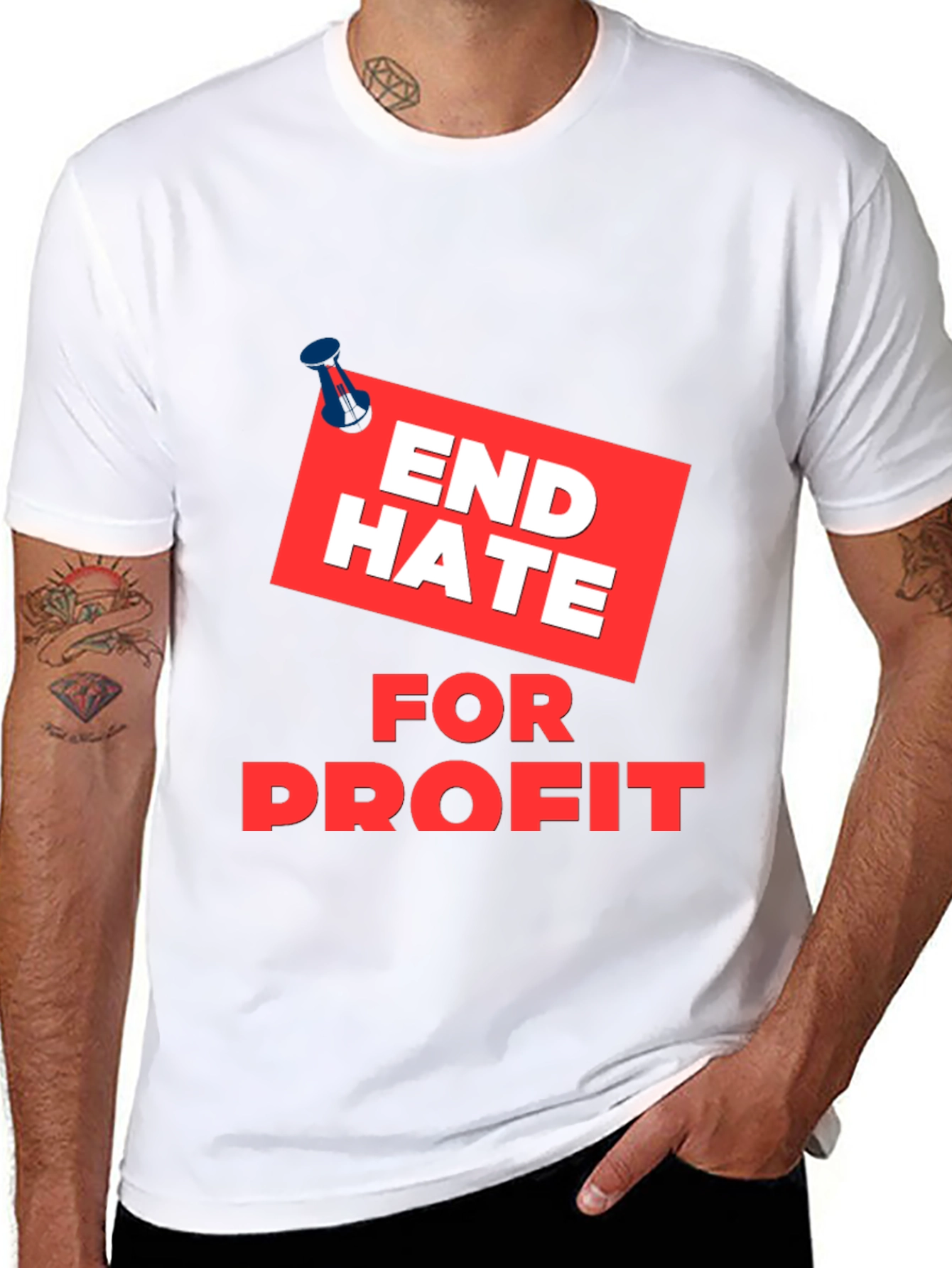 End Hate For Profit Black T-Shirt