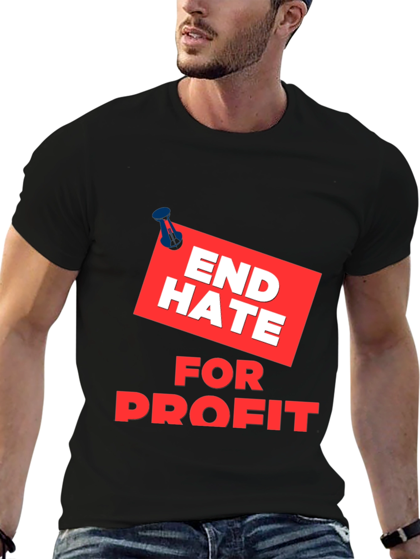 End Hate For Profit Black T-Shirt