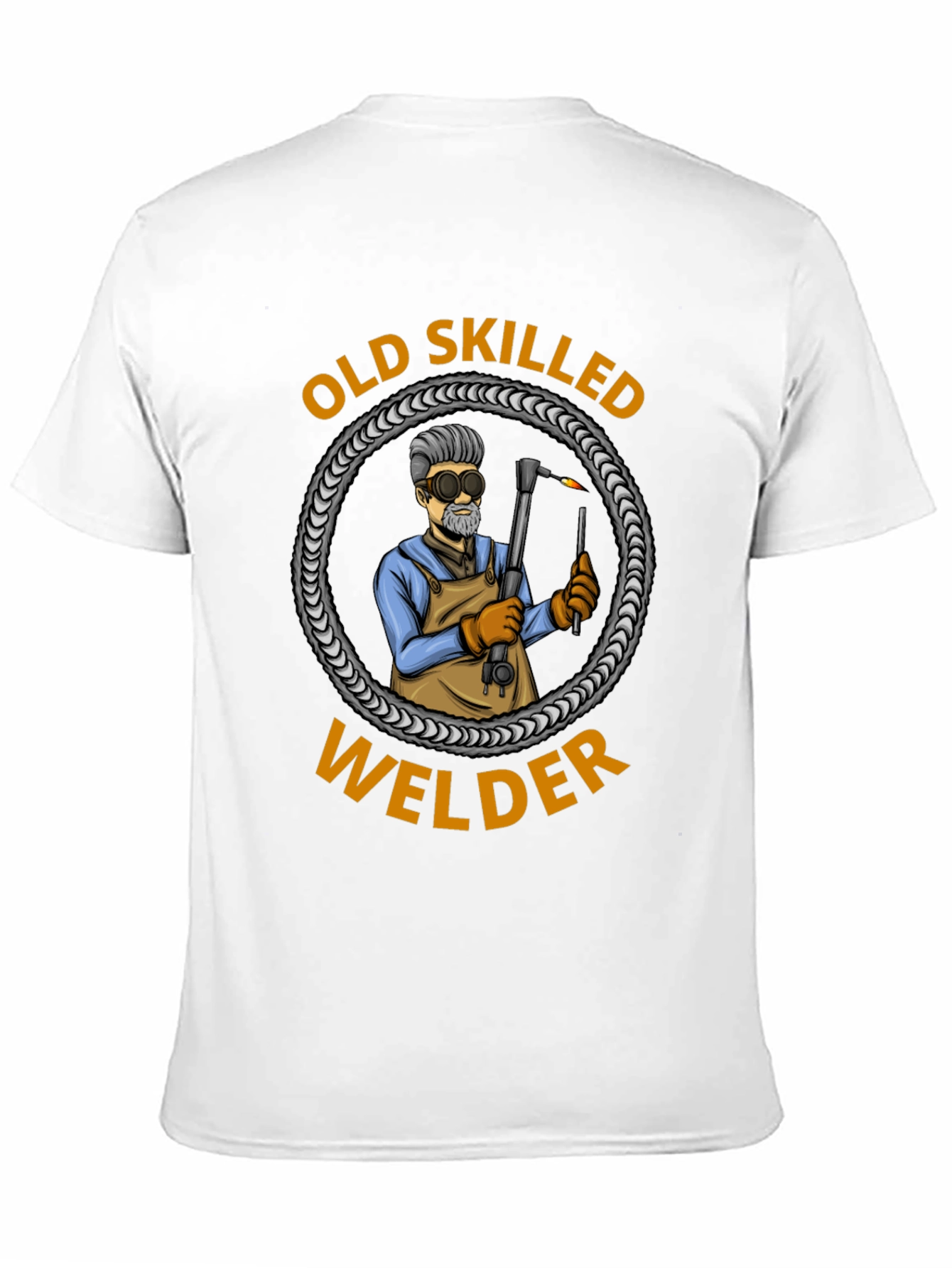 Old Skilled Welder Graphic T-Shirt - Black Cotton Tee