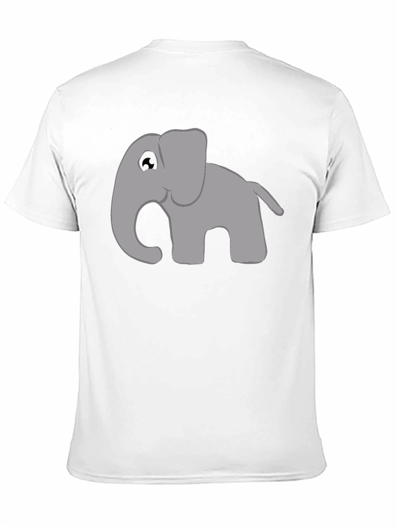 Elephant Graphic Tee - Black Cotton T-Shirt