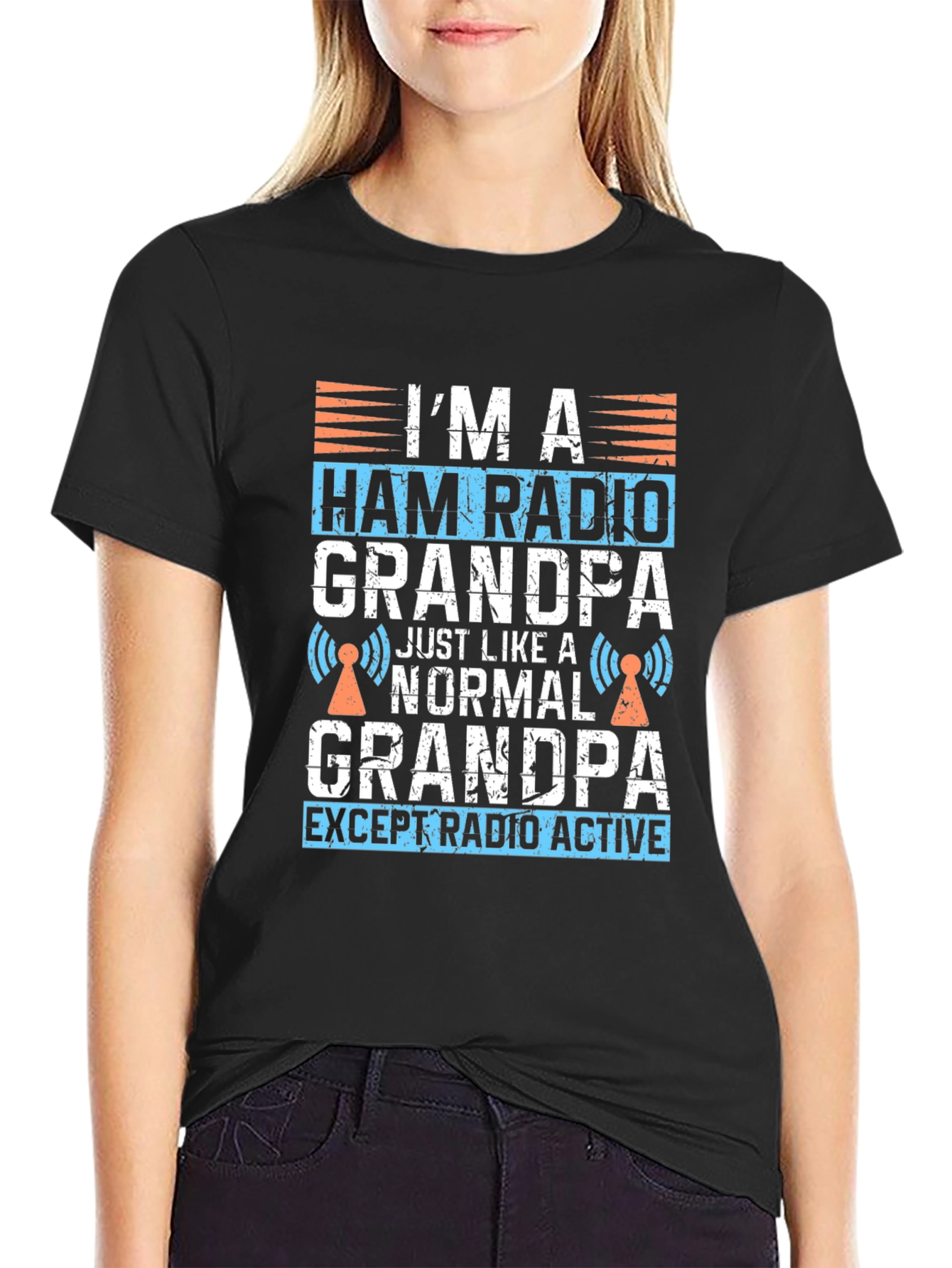 Ham Radio Grandpa T-Shirt - Radio Active Grandpa Tee