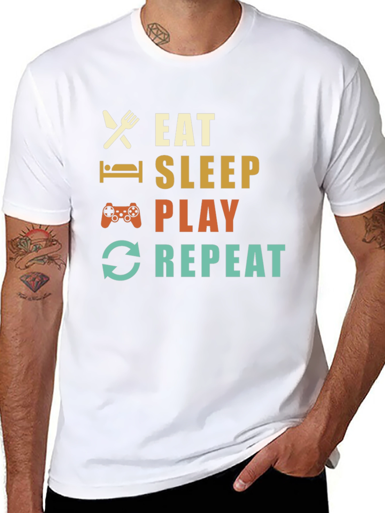 Eat Sleep Play Repeat Gamer T-Shirt