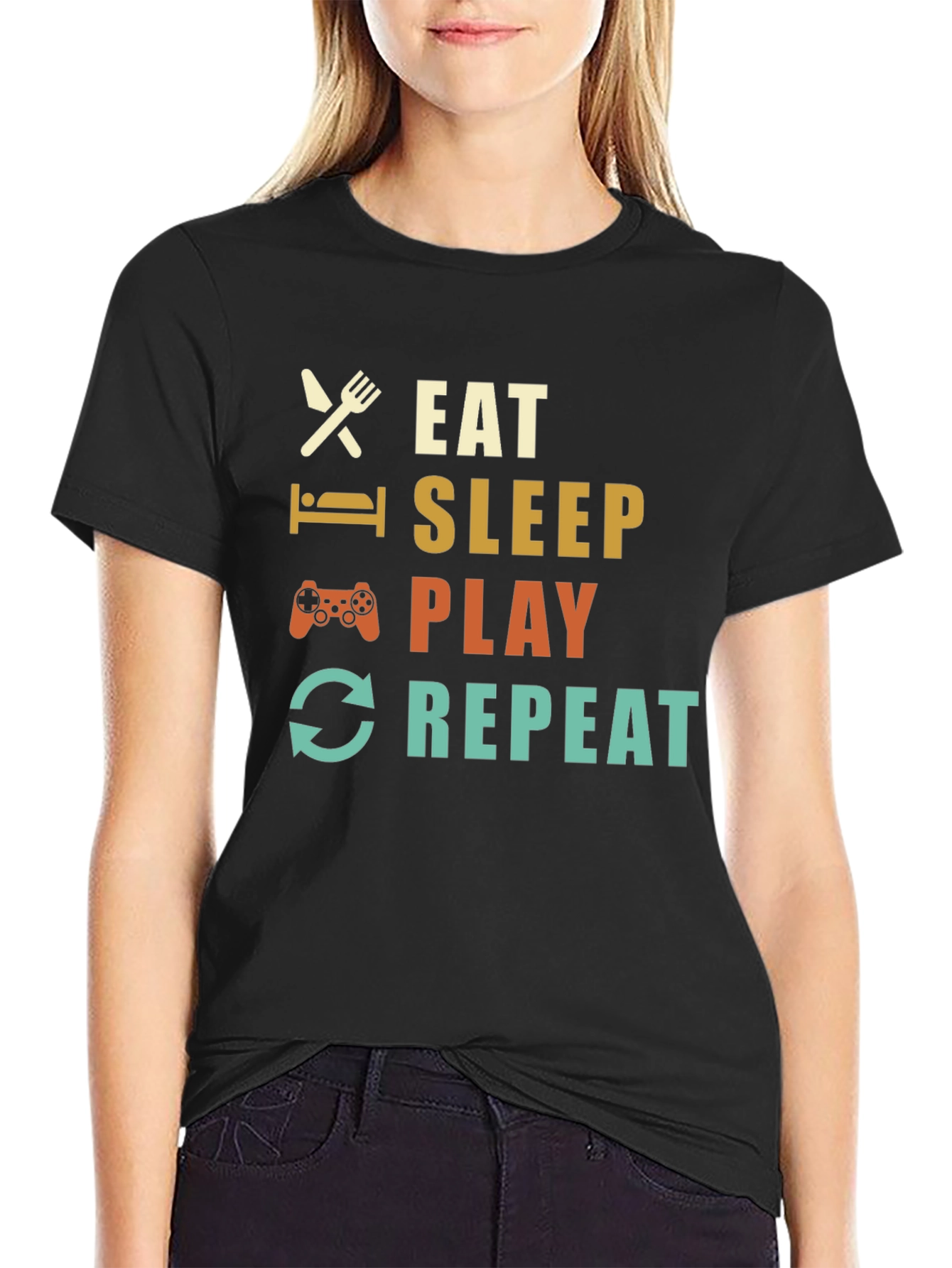 Eat Sleep Play Repeat Gamer T-Shirt