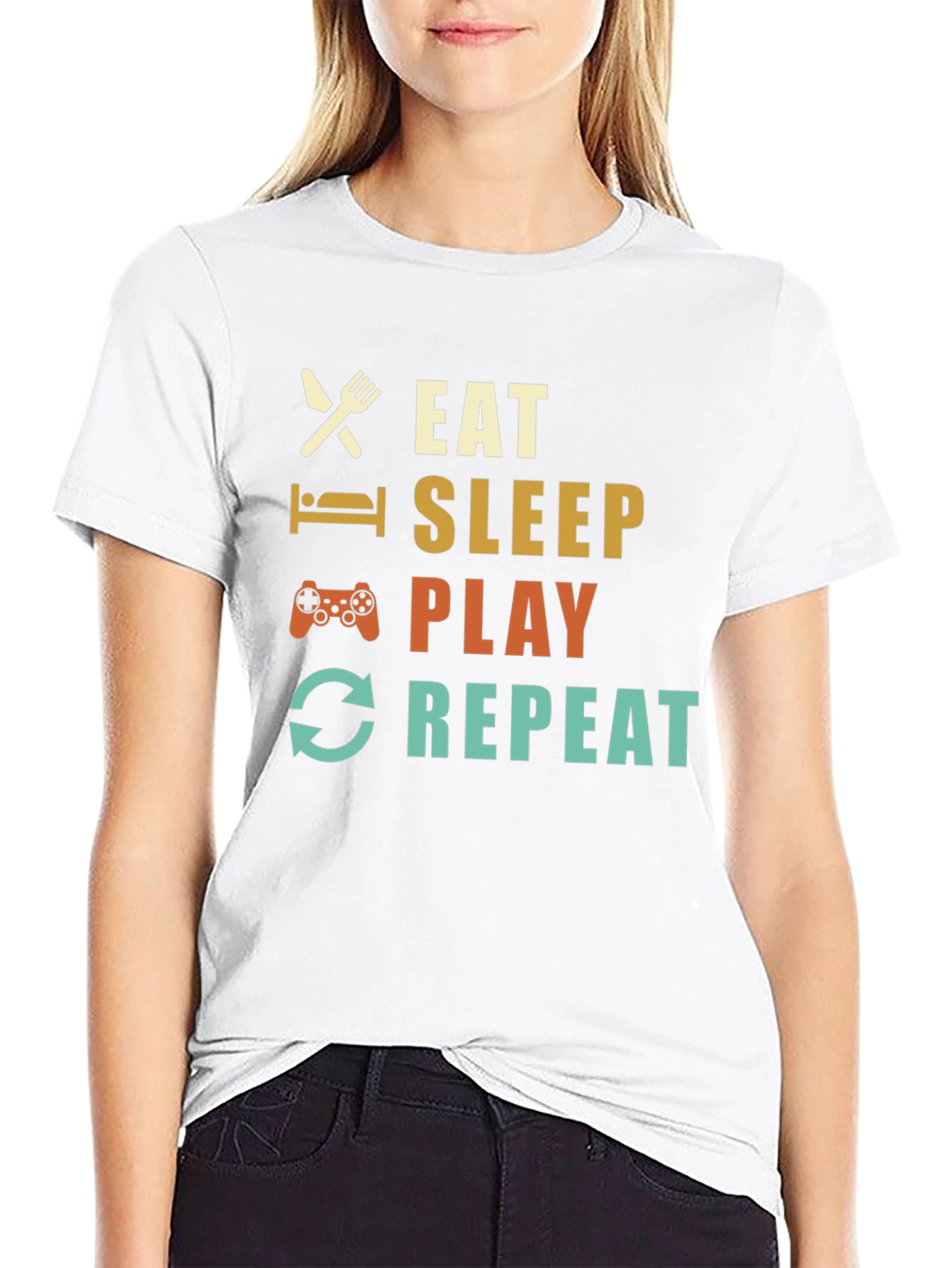Eat Sleep Play Repeat Gamer T-Shirt