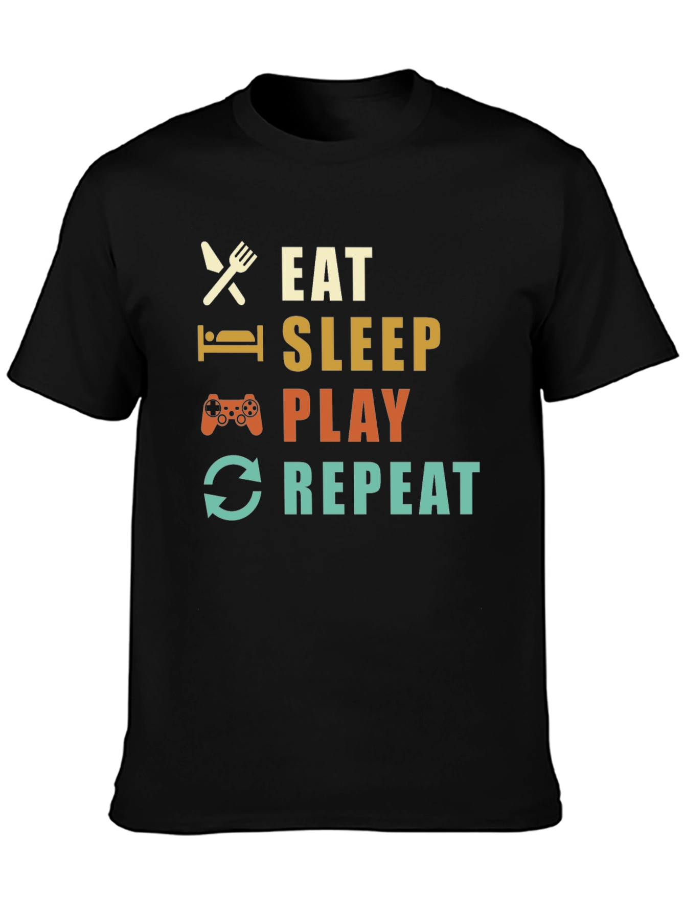 Eat Sleep Play Repeat Gamer T-Shirt