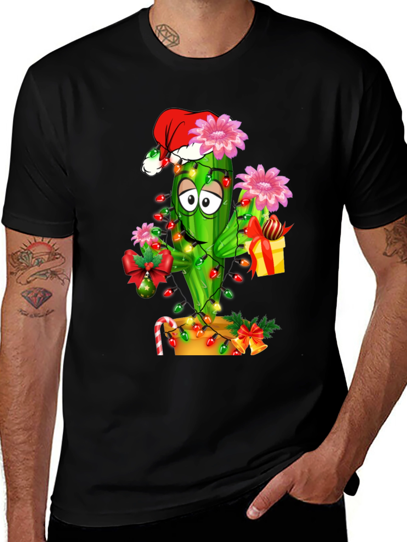 Festive Cactus Graphic Tee
