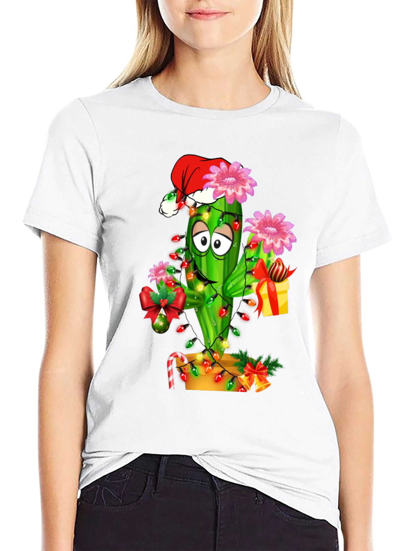 Festive Cactus Graphic Tee