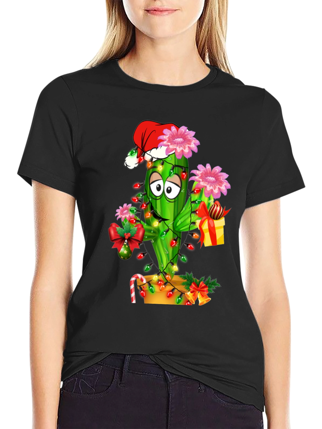Festive Cactus Graphic Tee