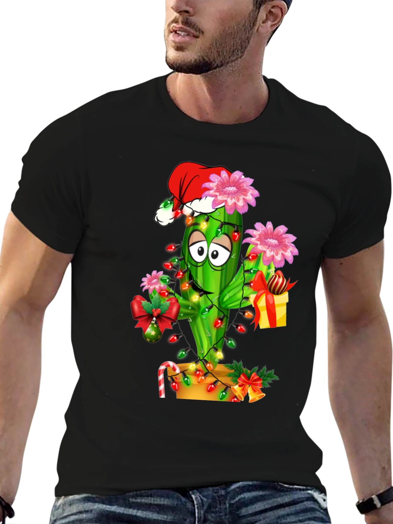 Festive Cactus Graphic Tee