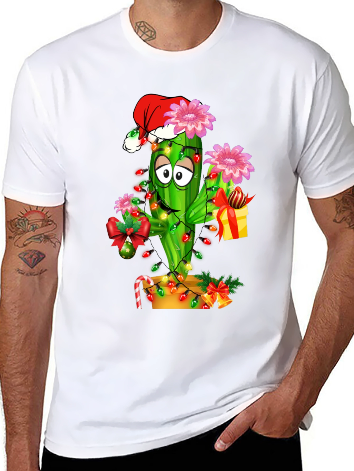 Festive Cactus Graphic Tee
