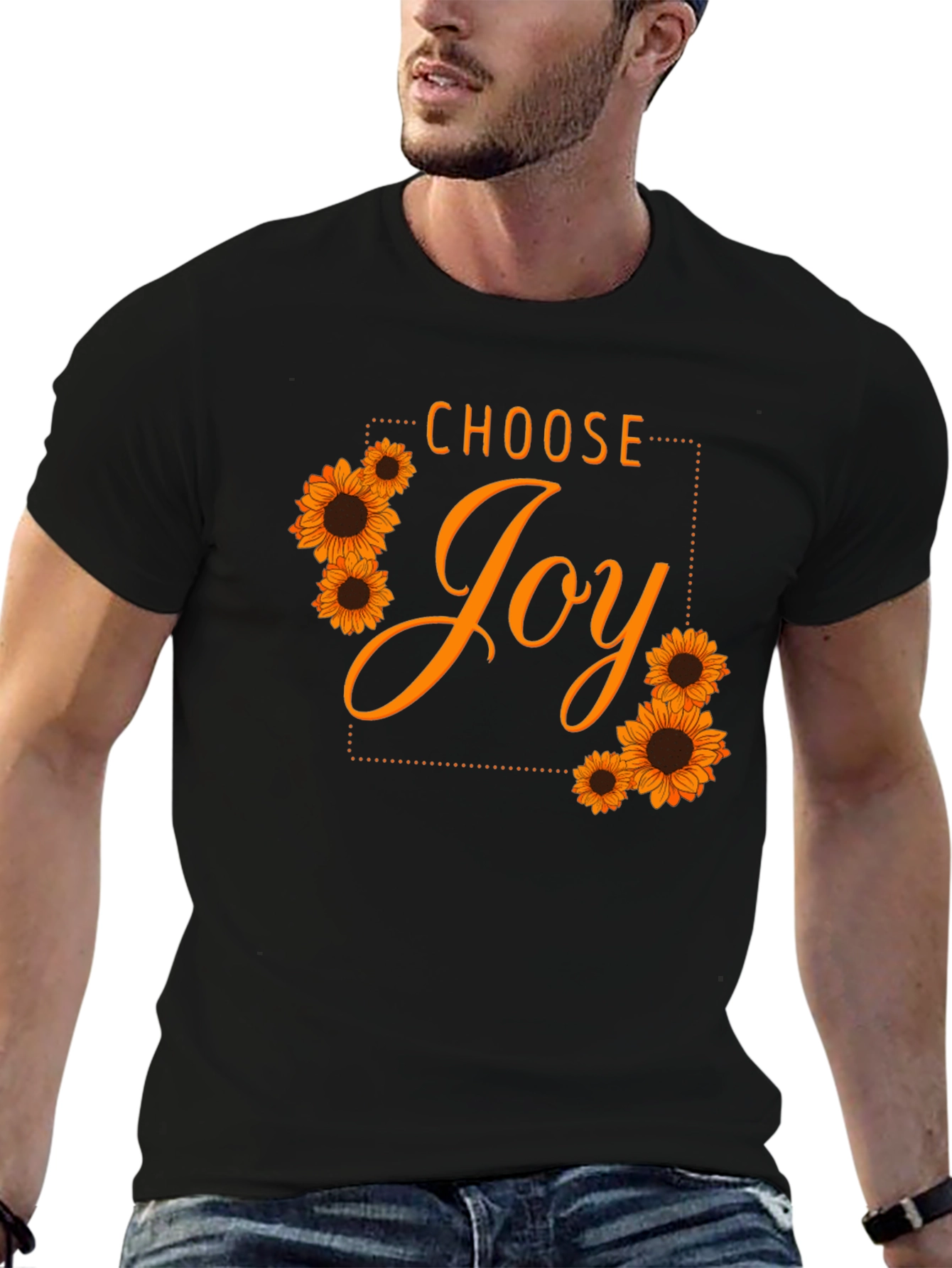 Choose Joy Sunflower Graphic T-Shirt