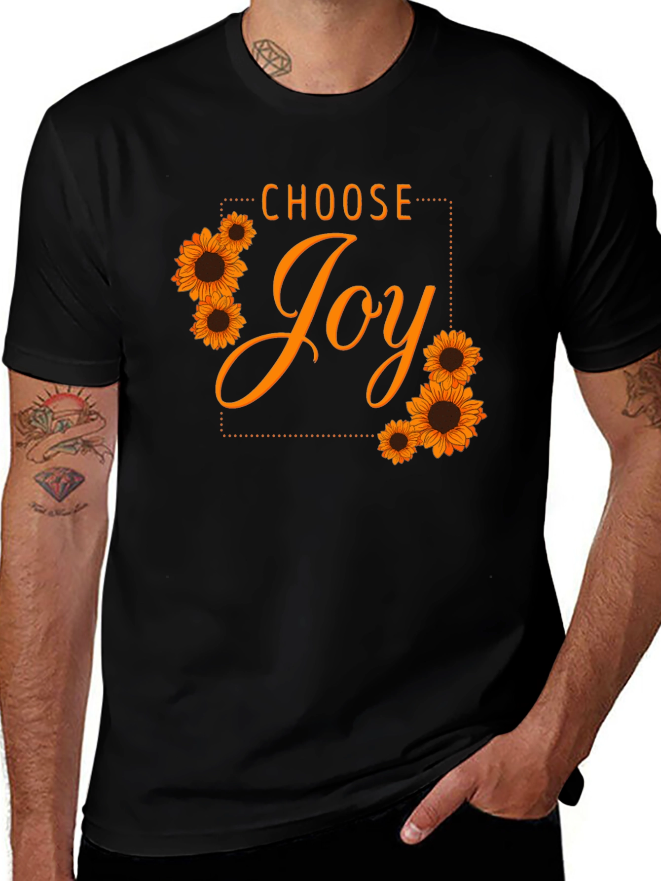 Choose Joy Sunflower Graphic T-Shirt