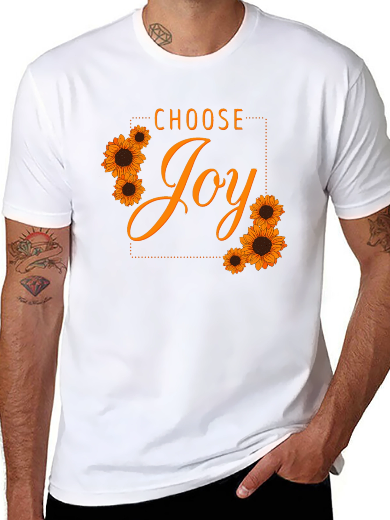 Choose Joy Sunflower Graphic T-Shirt