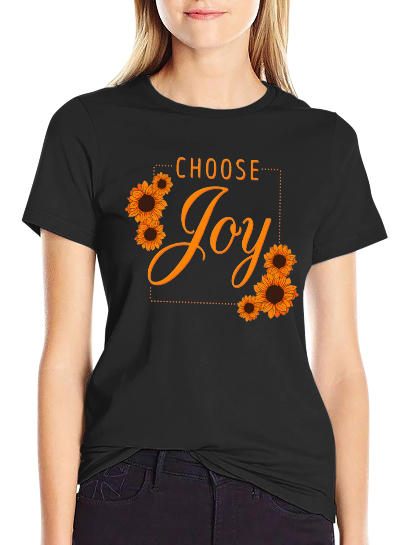 Choose Joy Sunflower Graphic T-Shirt