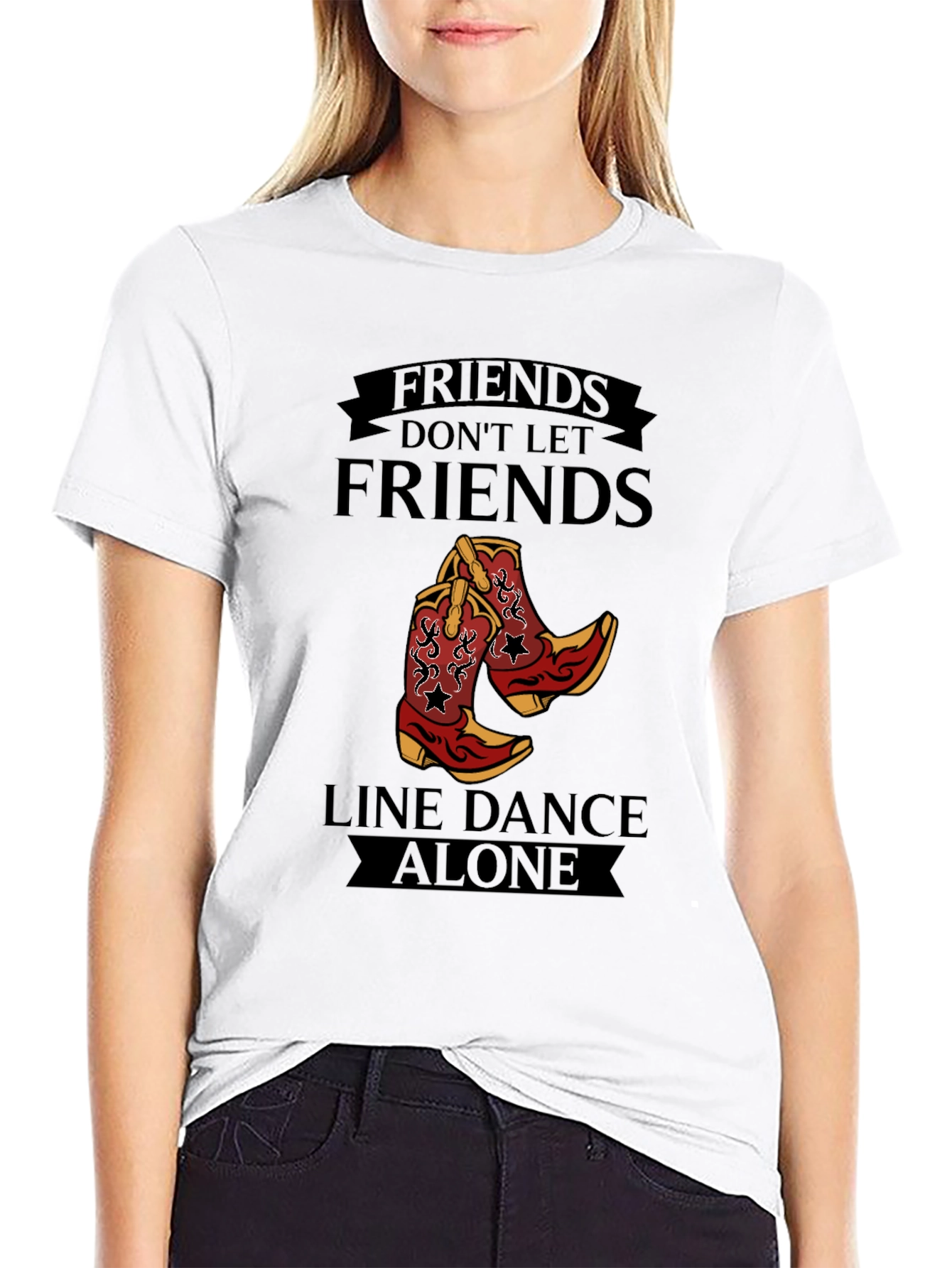 Friends Dont Let Friends Line Dance Alone T-Shirt