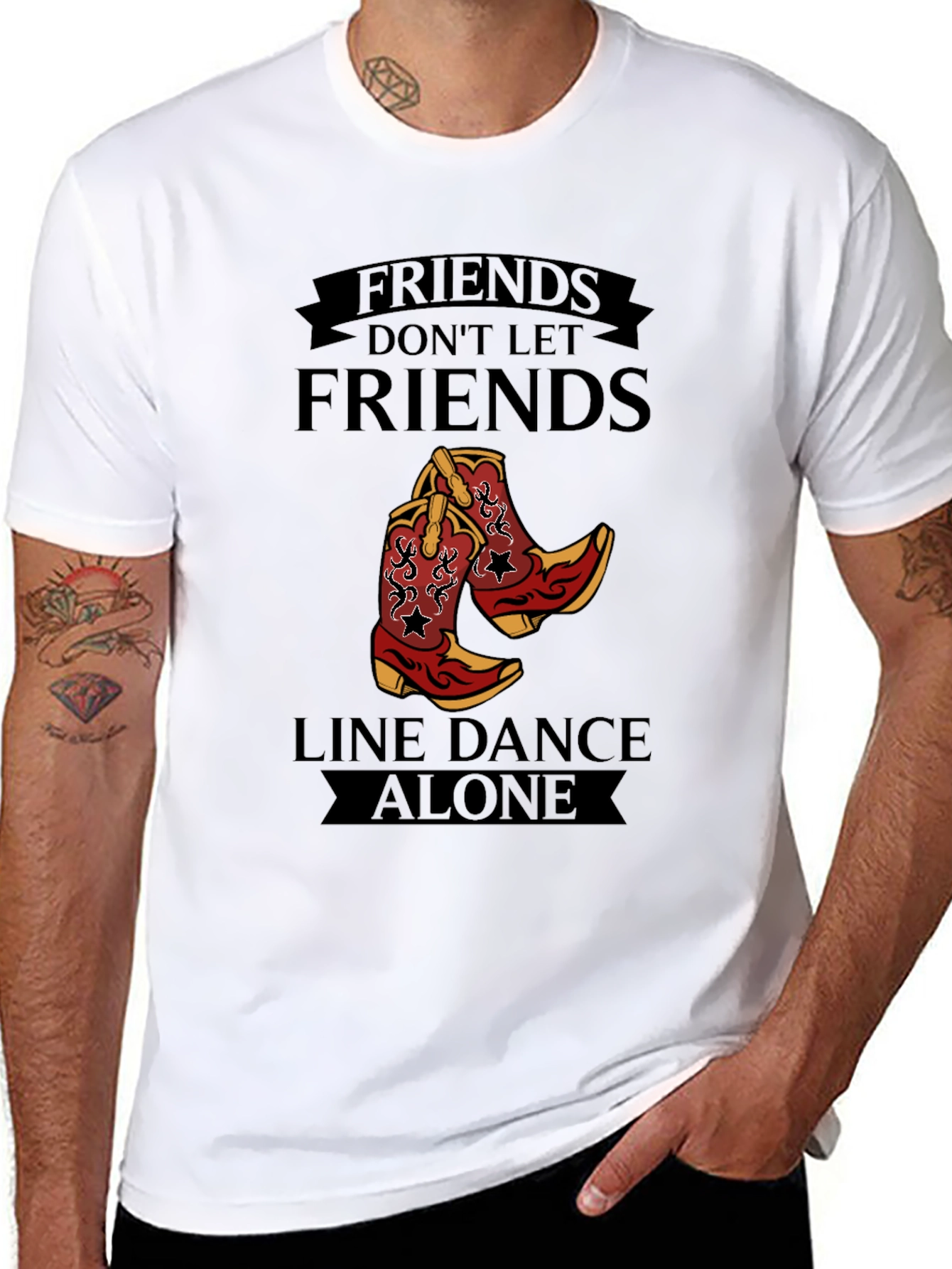Friends Dont Let Friends Line Dance Alone T-Shirt