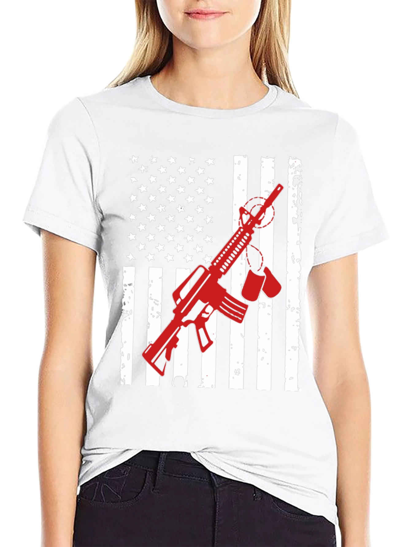 American Flag AR-15 Graphic Tee