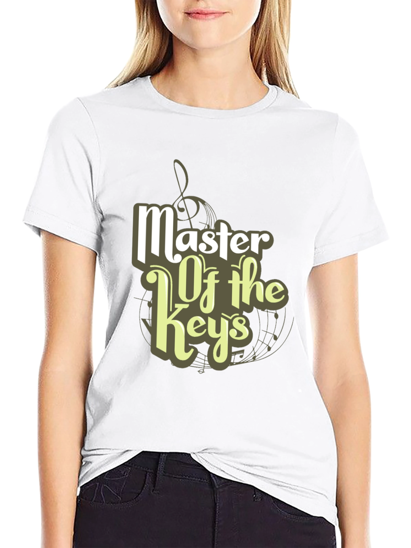Master of the Keys Black Graphic T-Shirt