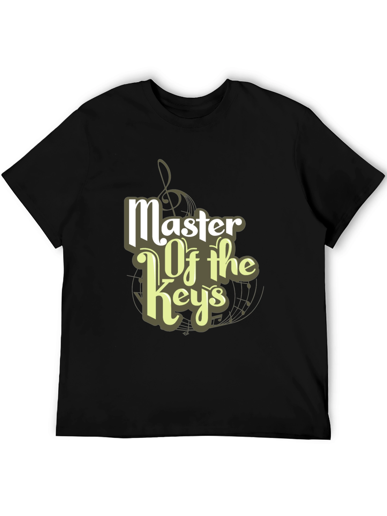 Master of the Keys Black Graphic T-Shirt