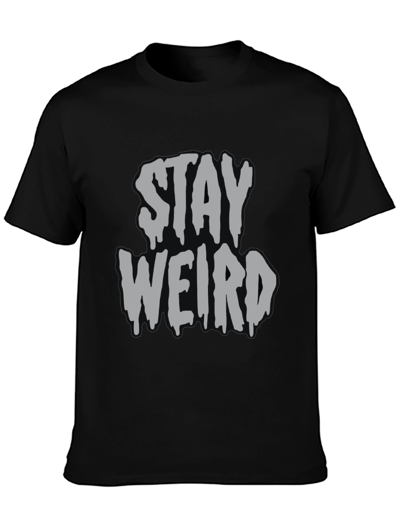 Stay Weird Graphic Tee - Mens Black T-Shirt