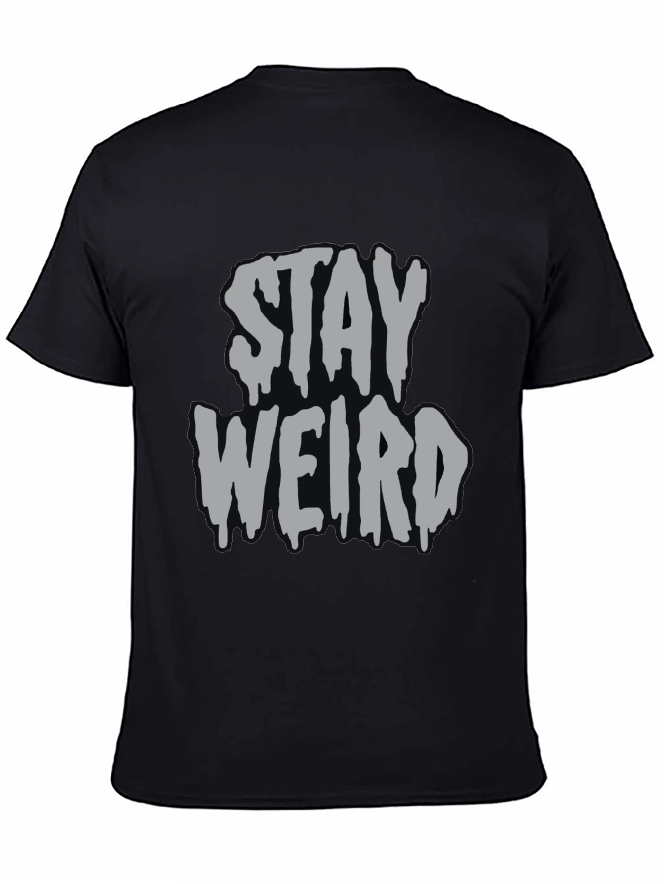 Stay Weird Graphic Tee - Mens Black T-Shirt