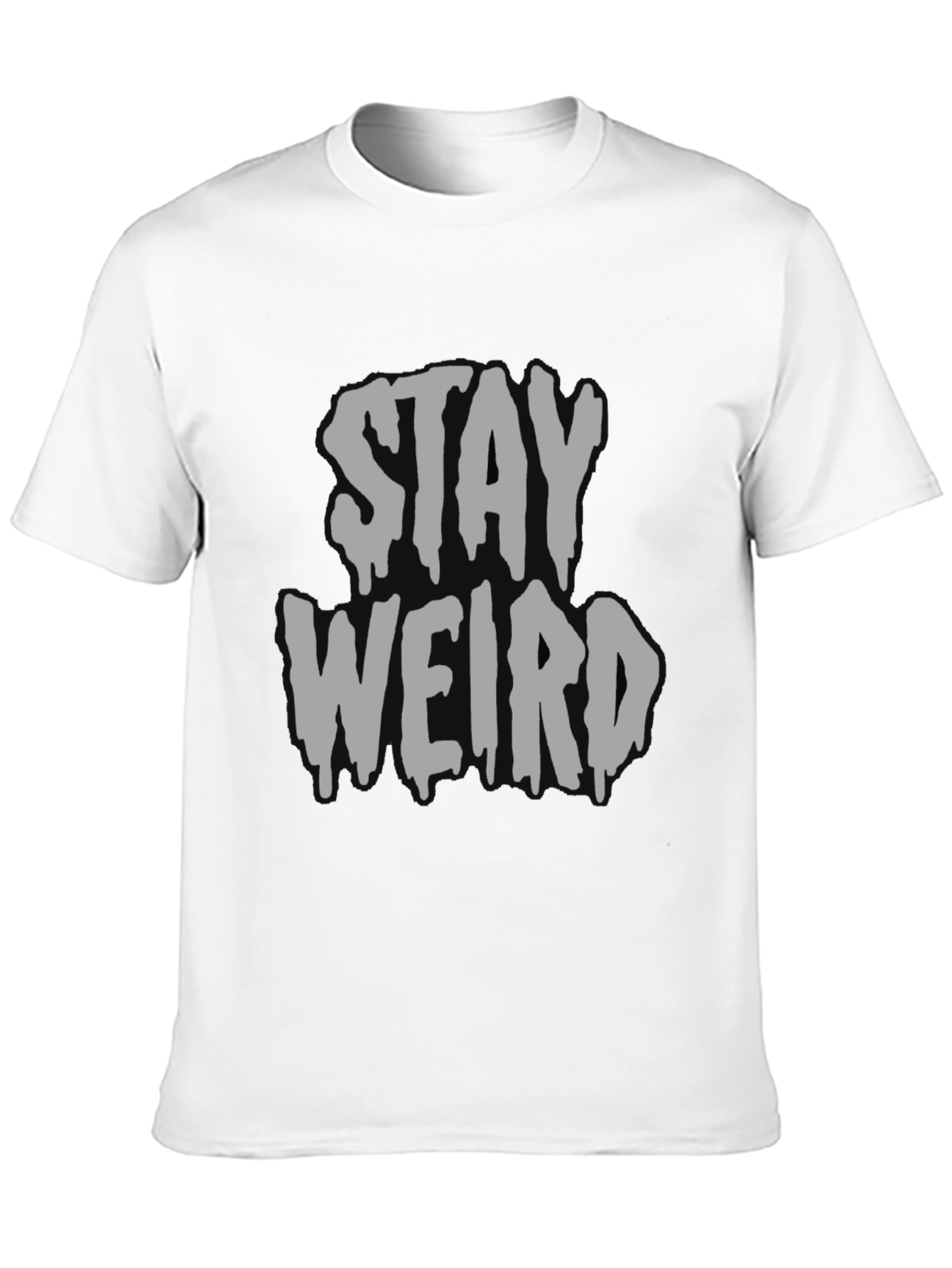 Stay Weird Graphic Tee - Mens Black T-Shirt