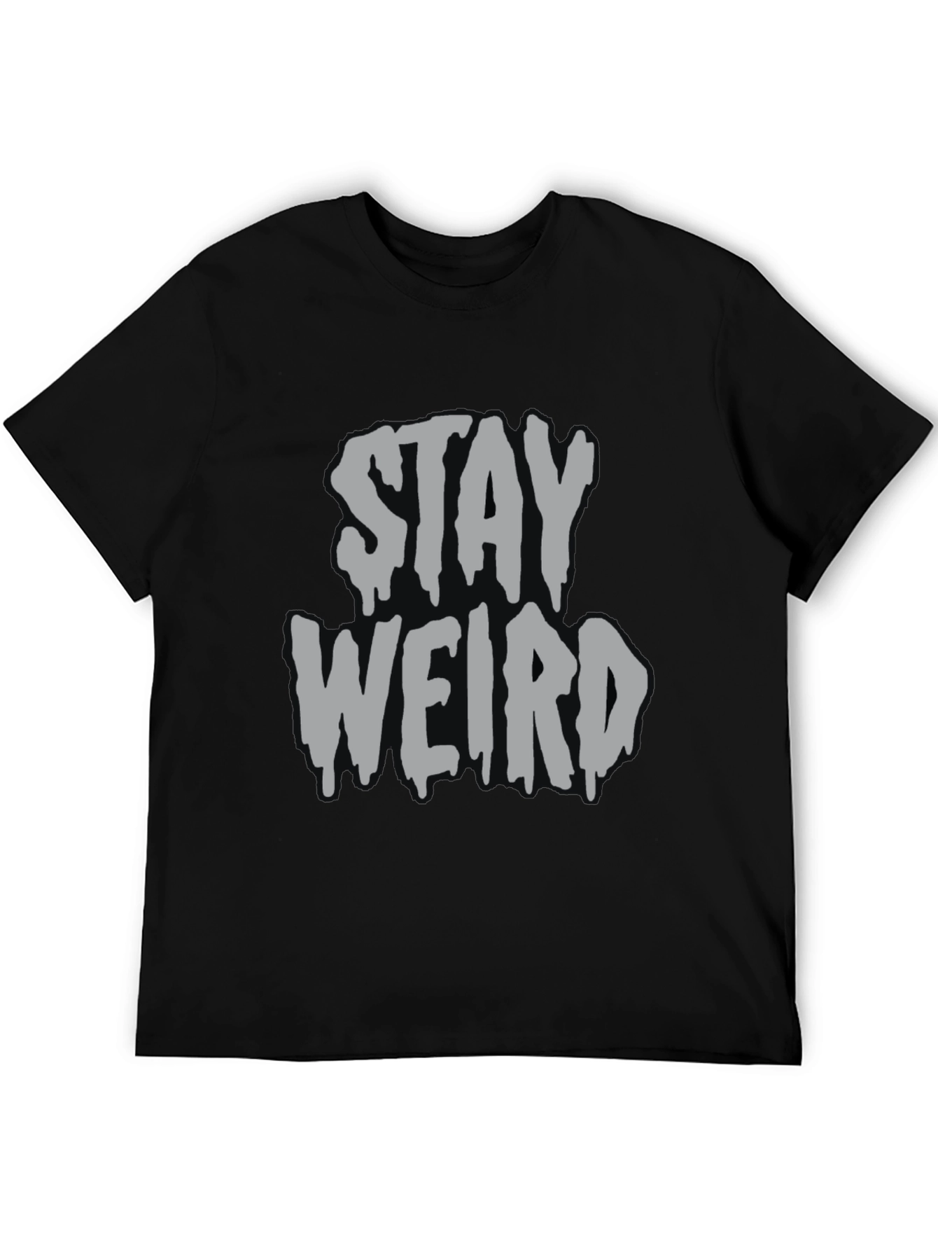 Stay Weird Graphic Tee - Mens Black T-Shirt