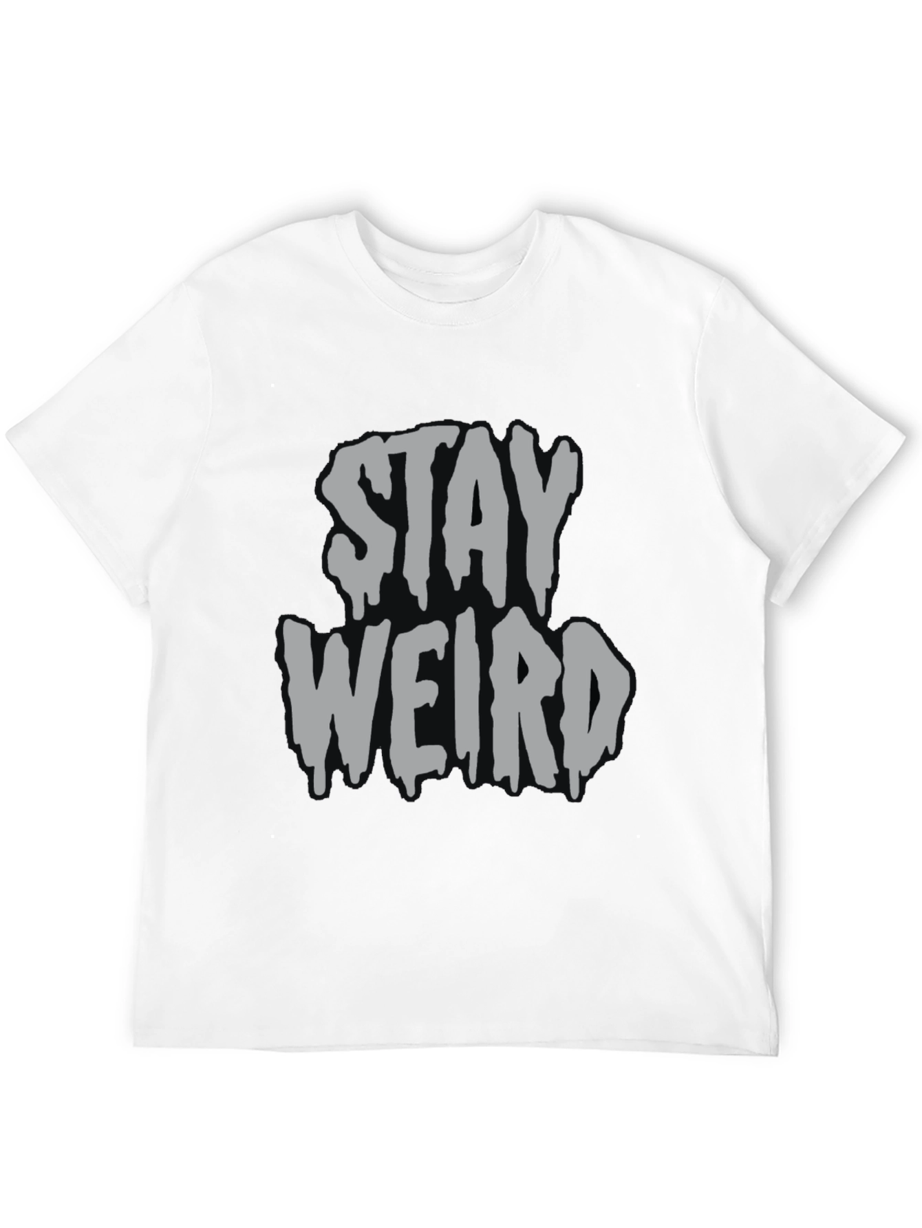 Stay Weird Graphic Tee - Mens Black T-Shirt
