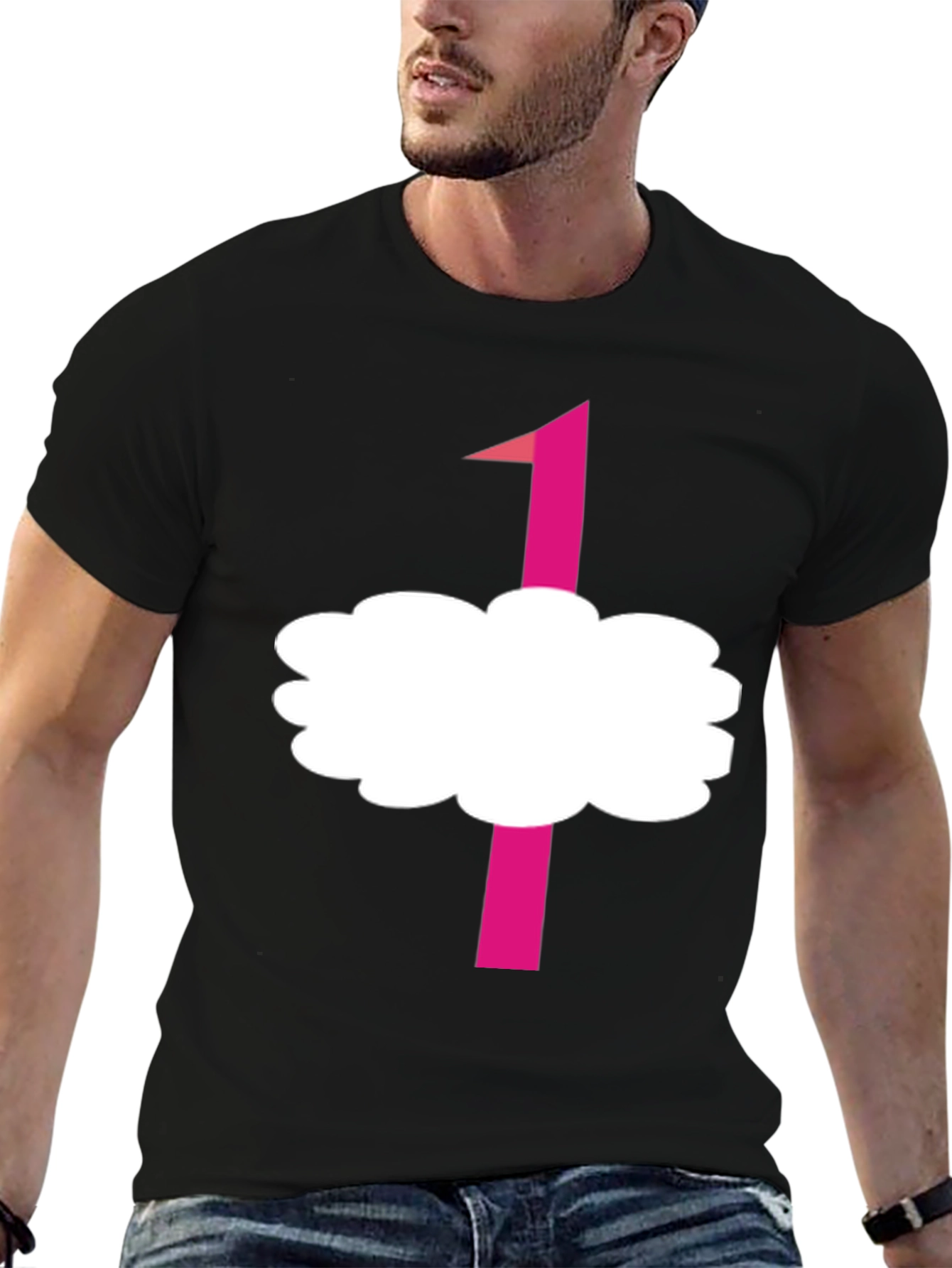 Funny Ostrich Disguise Black T-Shirt